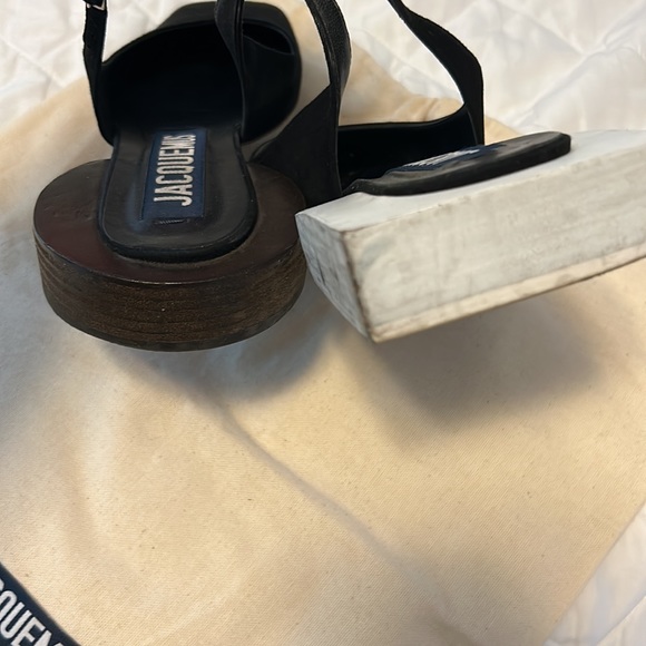 Jacquemus les chausse sling back mismatched block flats size 36 preloved - Picture 3 of 4